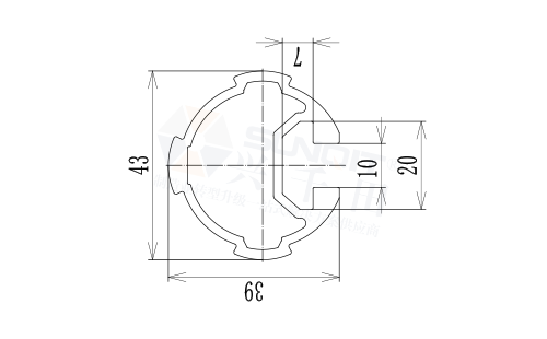 43T型槽精益管尺寸圖