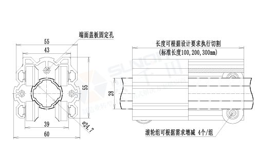 直線滾動組件尺寸圖