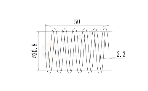 壓縮彈簧2尺寸圖