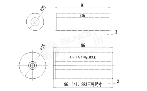 配重條尺寸圖