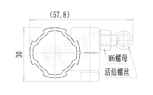 功能輔件B與活節(jié)螺絲套件尺寸圖